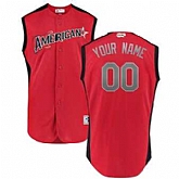 American League Majestic Red Navy 2019 MLB All-Star Game Workout Customized Jersey,baseball caps,new era cap wholesale,wholesale hats